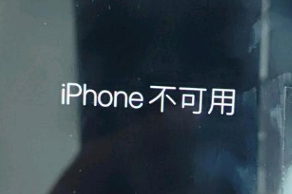 文殊镇苹果服务网点分享锁屏界面显示“iPhone 不可用”如何解决 